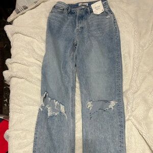 A&F Curve love dad jeans